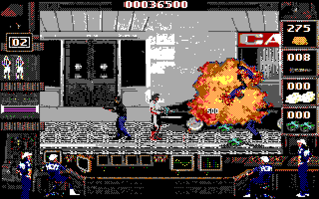 Crime Wave IBM PC/Compatibles Screenshot: This looks like a dangerous part of town.