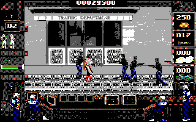Crime Wave IBM PC/Compatibles Screenshot: Start of level two.