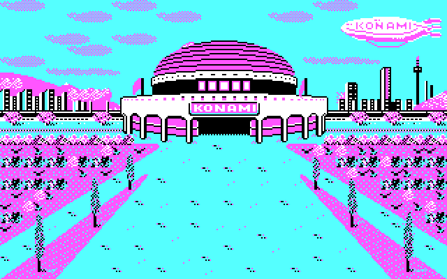 Double Dribble IBM PC/Compatibles Screenshot: Beginning a new game.