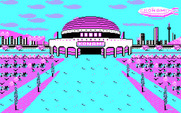 Double Dribble for IBM PC/Compatibles - Beginning a new game.