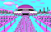 Double Dribble for IBM PC/Compatibles - The crowd fills the stadium...
