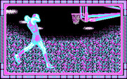 Double Dribble for IBM PC/Compatibles - There are several different animated sequences for slam dunks.