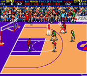 Double Dribble for Arcade - Red team trying to score...