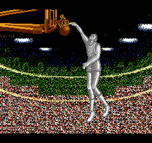 Double Dribble NES / Famicom Screenshot: It's a slam dunk!