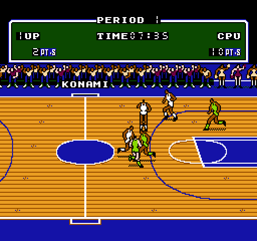 Double Dribble NES / Famicom Screenshot: Game in progress...