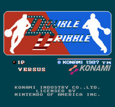 Double Dribble for NES / Famicom - Title screen.