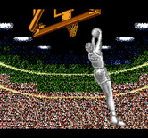 Double Dribble for NES / Famicom - There are several different slam dunk animations.