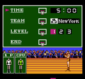 Double Dribble for NES / Famicom - Setup some game options...