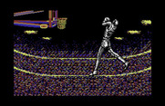 Double Dribble for Commodore 64 - There are several different slam dunk animations.