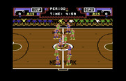 Double Dribble for Commodore 64 - The game begins!