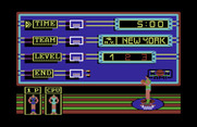 Double Dribble for Commodore 64 - Select a few game options...