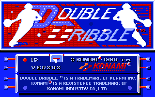 Double Dribble Amiga Screenshot: Title screen.
