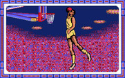 Double Dribble for Amiga - There are multiple slam dunk animations.