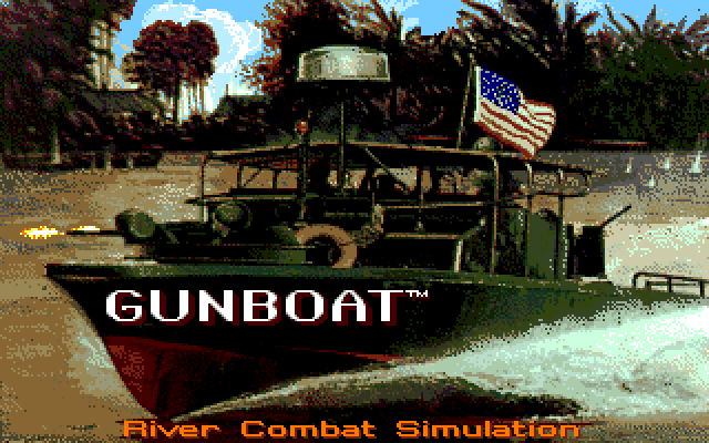 Gunboat Amiga Screenshot: Title screen.