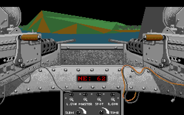 Gunboat Amiga Screenshot: Searching for some targets.