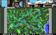 Gunboat for Amiga - Map view.