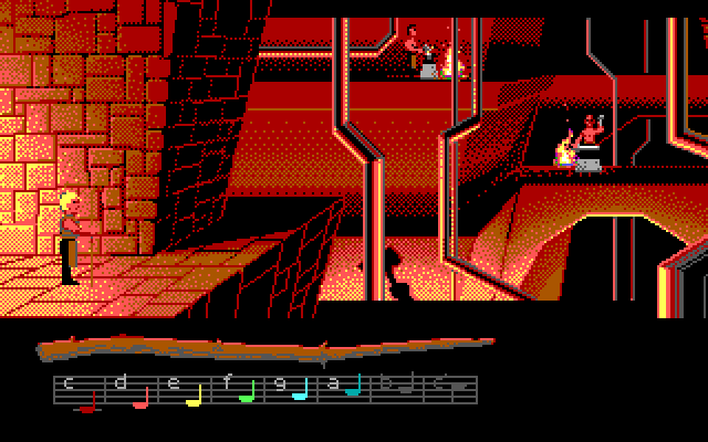 Loom IBM PC/Compatibles Screenshot: Where should I go from here?