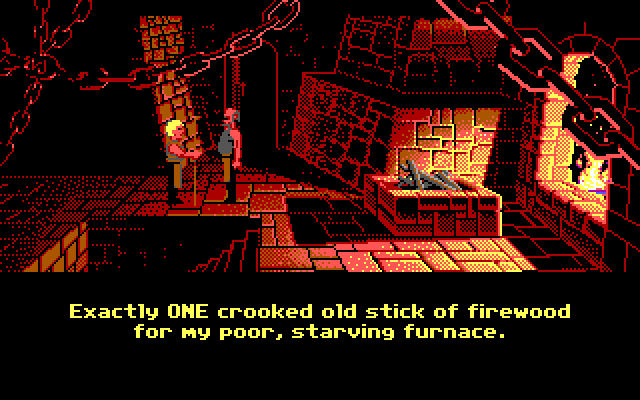 Loom IBM PC/Compatibles Screenshot: Uh oh, I'm in trouble!