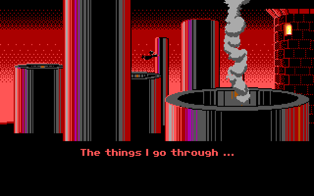 Loom IBM PC/Compatibles Screenshot: Help is on the way!