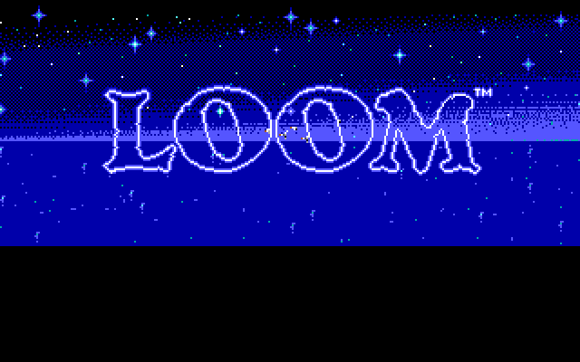 Loom IBM PC/Compatibles Screenshot: Title screen.