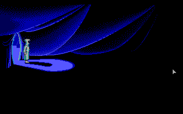 Loom IBM PC/Compatibles Screenshot: Entrance to the large tent.