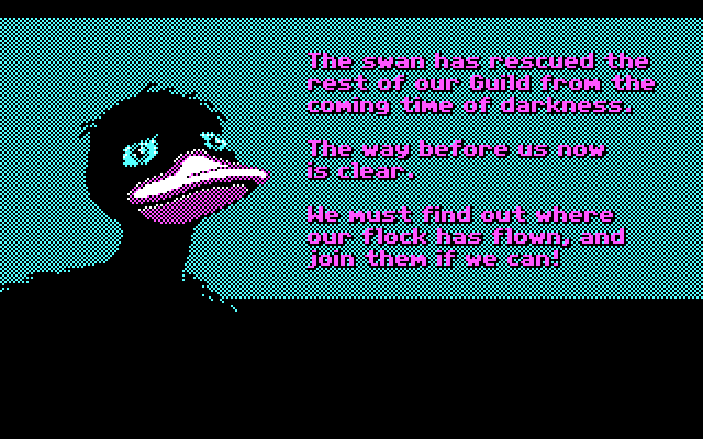 Loom IBM PC/Compatibles Screenshot: Talking with Hetchel...