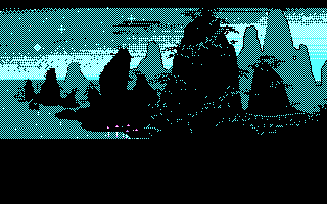Loom IBM PC/Compatibles Screenshot: The game begins on this island...