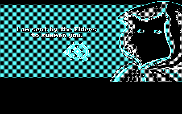 Loom IBM PC/Compatibles Screenshot: I have been summoned!