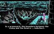 Loom for IBM PC/Compatibles - Overlooking the graveyard...