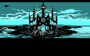Loom for IBM PC/Compatibles - Entering a rather evil looking island...!