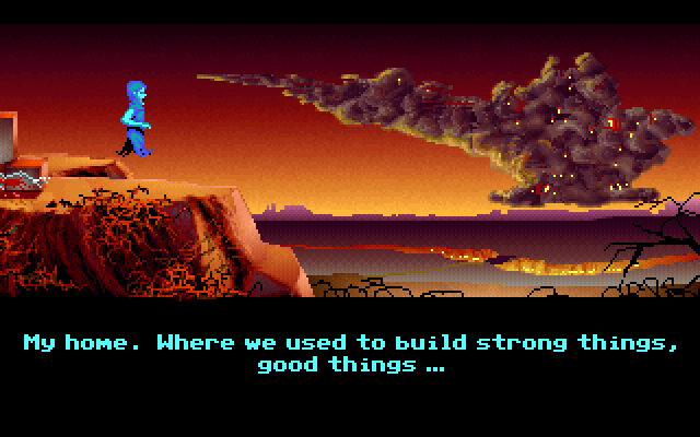 Loom IBM PC/Compatibles Screenshot: Here's what has become of The Forge.