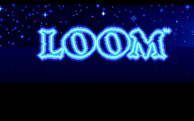 Loom IBM PC/Compatibles Screenshot: Title screen.