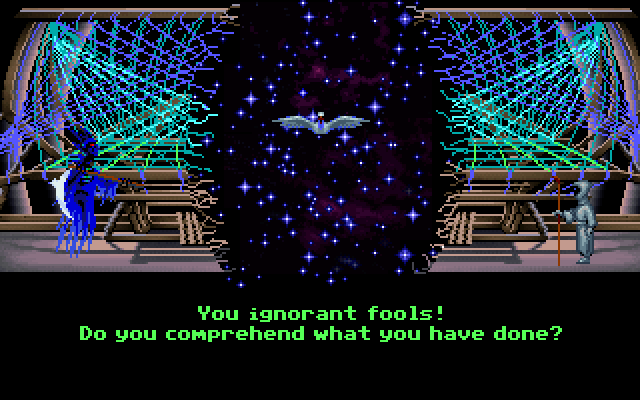 Loom IBM PC/Compatibles Screenshot: What have we done?!