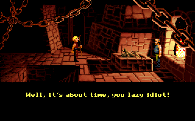 Loom IBM PC/Compatibles Screenshot: Oops, I'm in trouble...