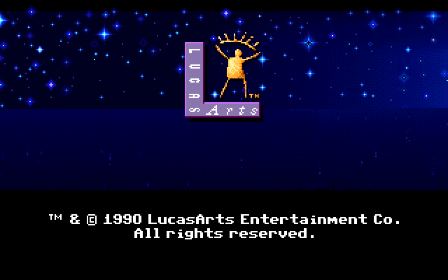 Loom IBM PC/Compatibles Screenshot: LucasArts logo.