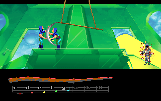 Loom IBM PC/Compatibles Screenshot: I just teleported into this room!