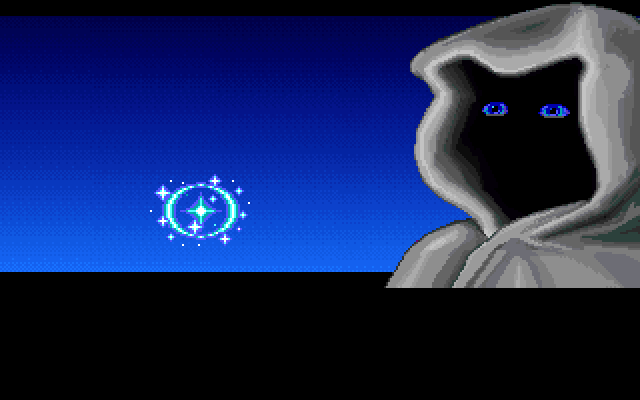 Loom IBM PC/Compatibles Screenshot: A messenger awakens our protagonist!