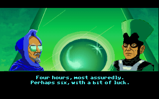 Loom IBM PC/Compatibles Screenshot: More of the story unfolds...