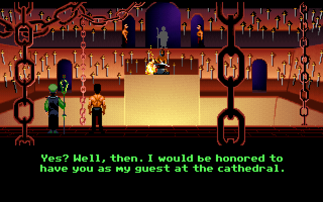 Loom IBM PC/Compatibles Screenshot: I've been caught!