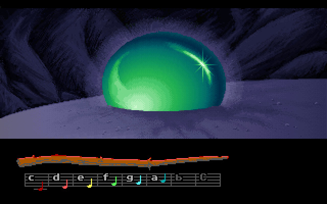 Loom IBM PC/Compatibles Screenshot: It's another crystal!