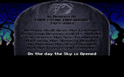 Loom for IBM PC/Compatibles - Examining a gravestone...
