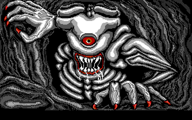 Super Contra IBM PC/Compatibles Screenshot: This thing looks dangerous!