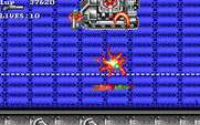 Super Contra for IBM PC/Compatibles - I'm hit! This large tank got me...