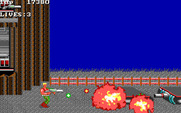 Super Contra for IBM PC/Compatibles - Destroy these flat mini-tanks.