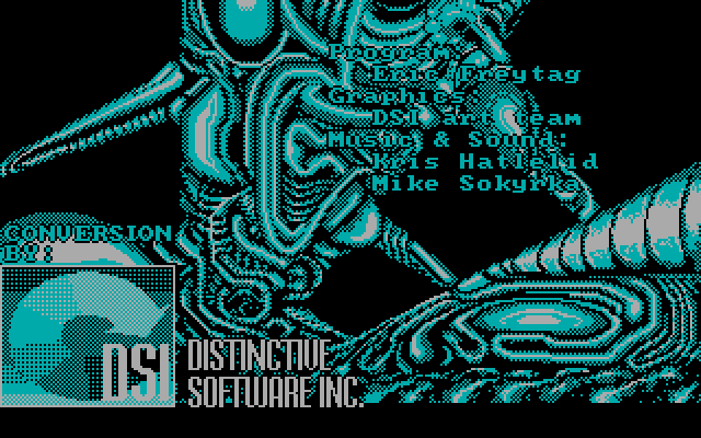 Super Contra IBM PC/Compatibles Screenshot: Developer credits.