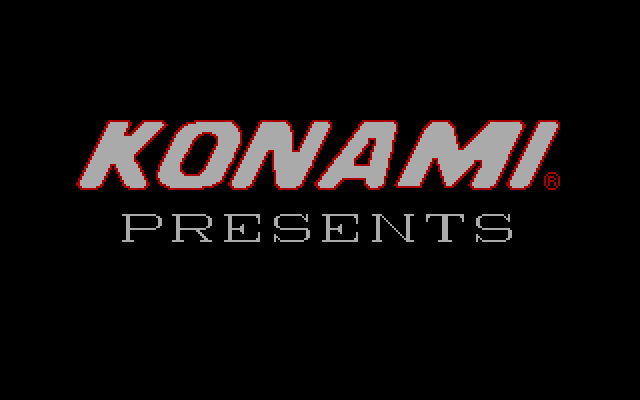 Super Contra IBM PC/Compatibles Screenshot: Konami logo.
