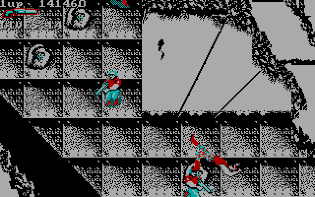 Super Contra IBM PC/Compatibles Screenshot: Start of level 2.
