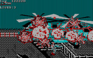 Super Contra for IBM PC/Compatibles - One opponent destroyed, many more to go.