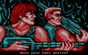Super Contra for IBM PC/Compatibles - Our two heros.