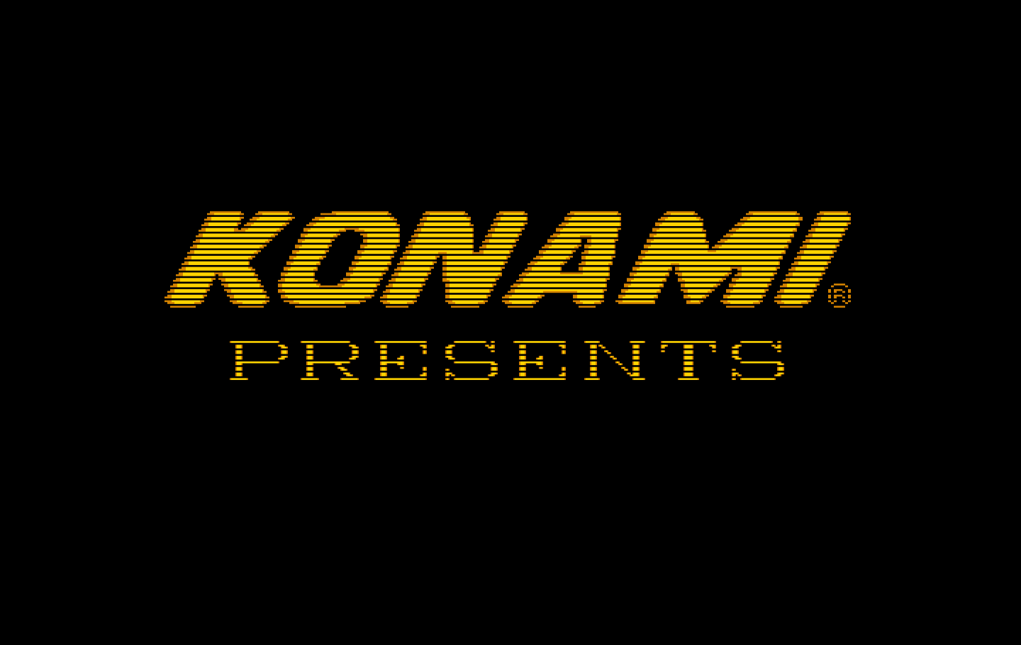 Super Contra IBM PC/Compatibles Screenshot: Konami logo.